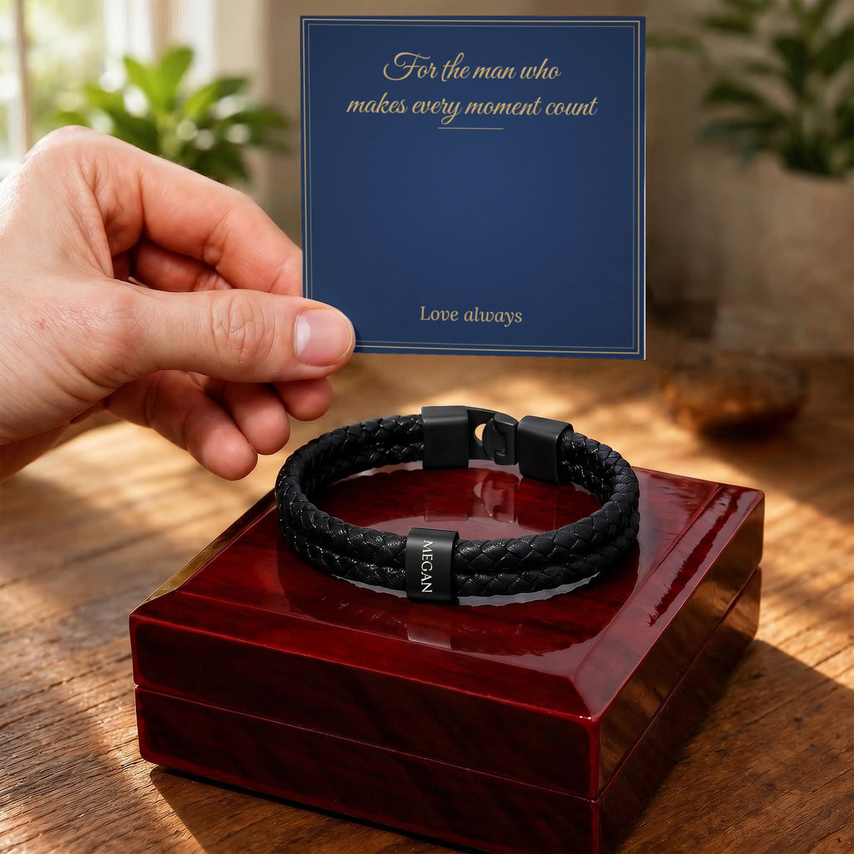 Personalised Men's Name Bracelet