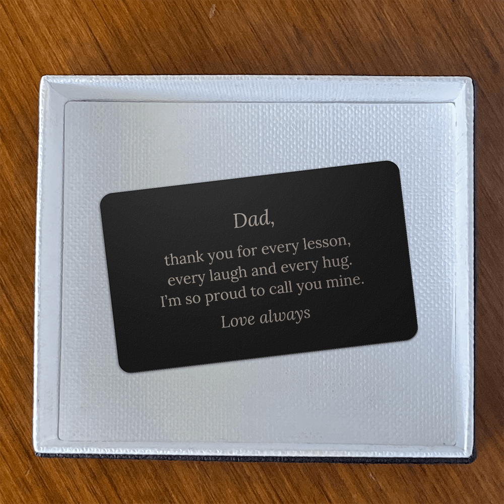 Engraved Wallet Card – Dad