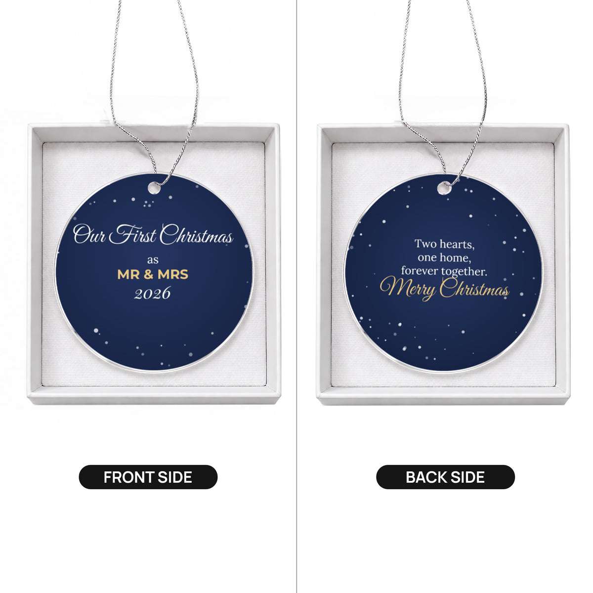 Our First Christmas as Mr & Mrs 2026 – Ornament