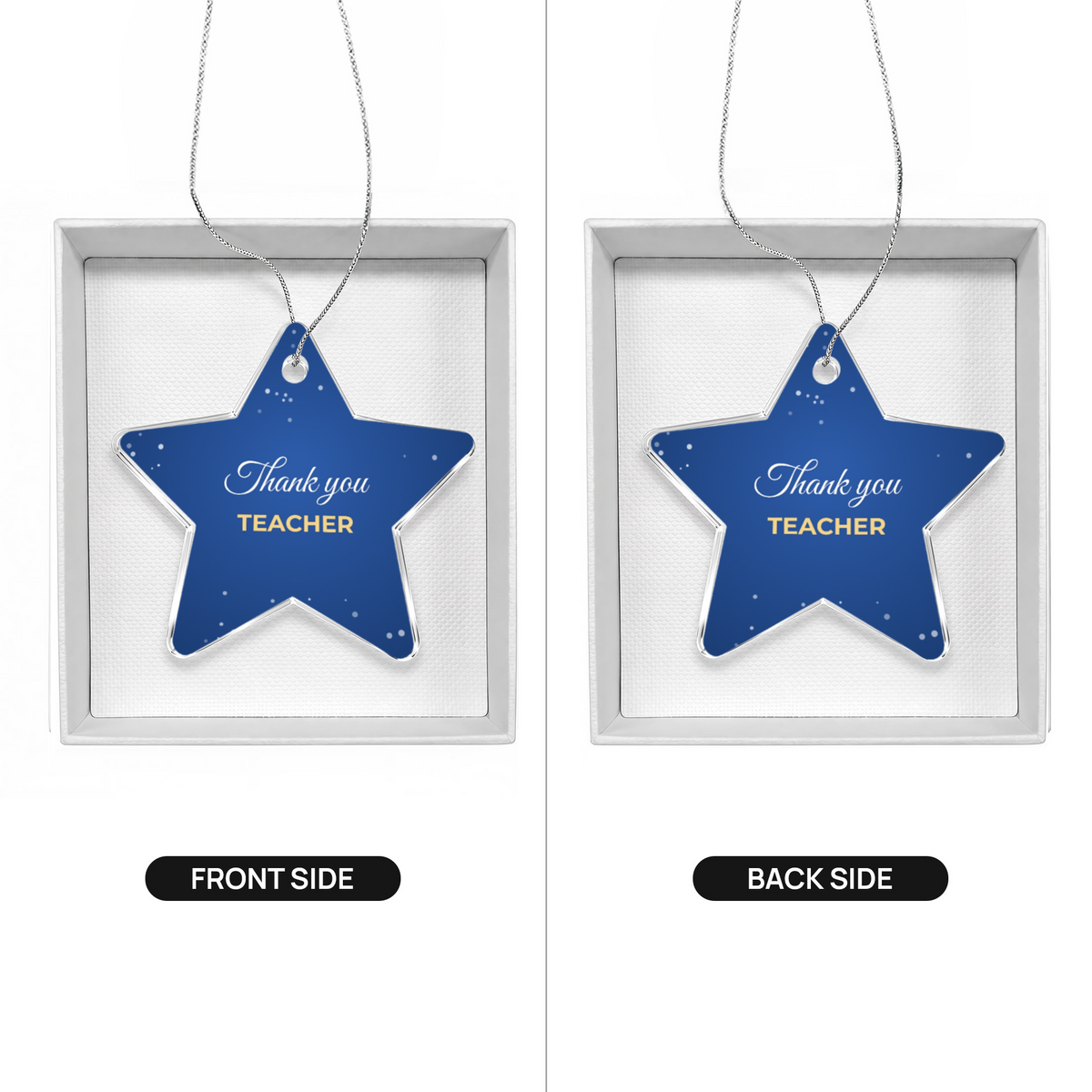 Thank You Teacher – Star Christmas Ornament