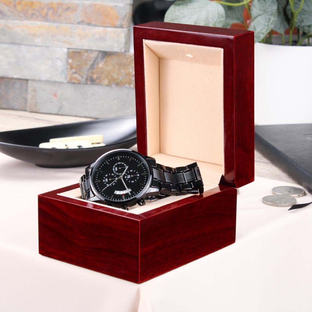 Personalised Engraved Chronograph Watch