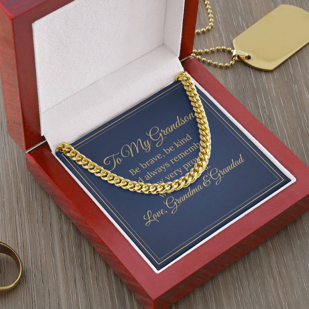 Cuban Link Chain – To My Grandson