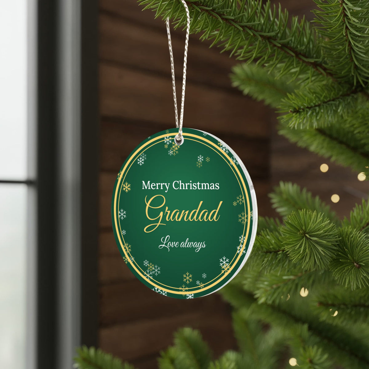 Merry Christmas Grandad – Christmas Ornament