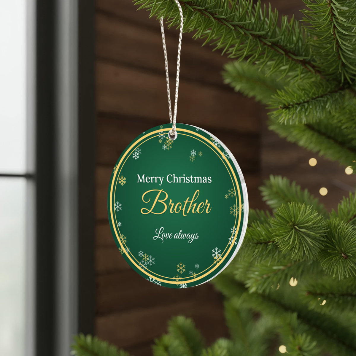 Merry Christmas Brother – Christmas Ornament