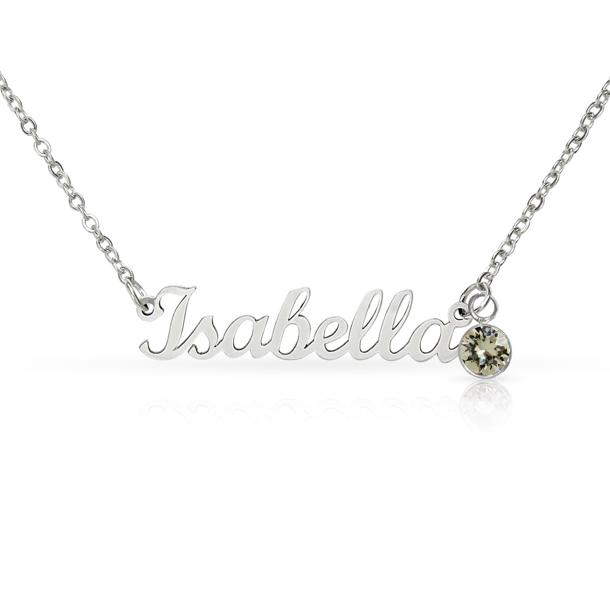 Personalised Birthstone Name Necklace – Daughter