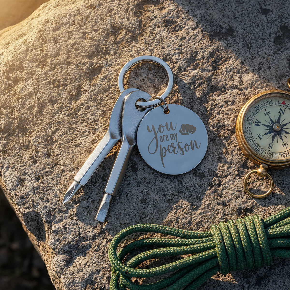 "You Are My Person" Personalised Screwdriver Keychain