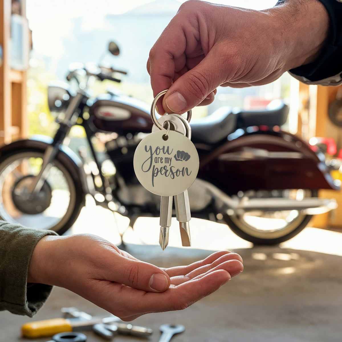 "You Are My Person" Personalised Screwdriver Keychain