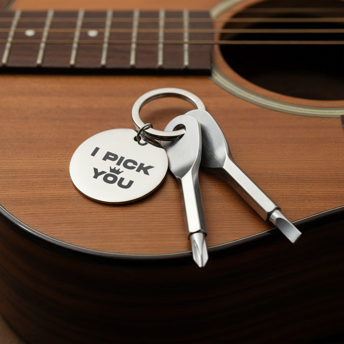 "I Pick You" Personalised Screwdriver Keychain