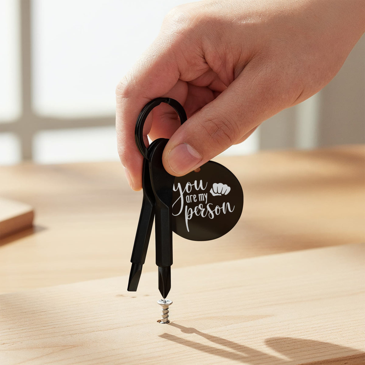 "You Are My Person" Personalised Screwdriver Keychain