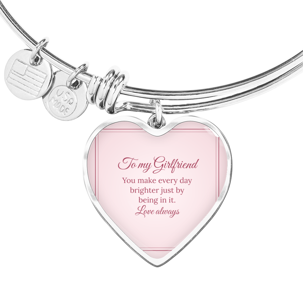 Photo Heart Bangle – Girlfriend