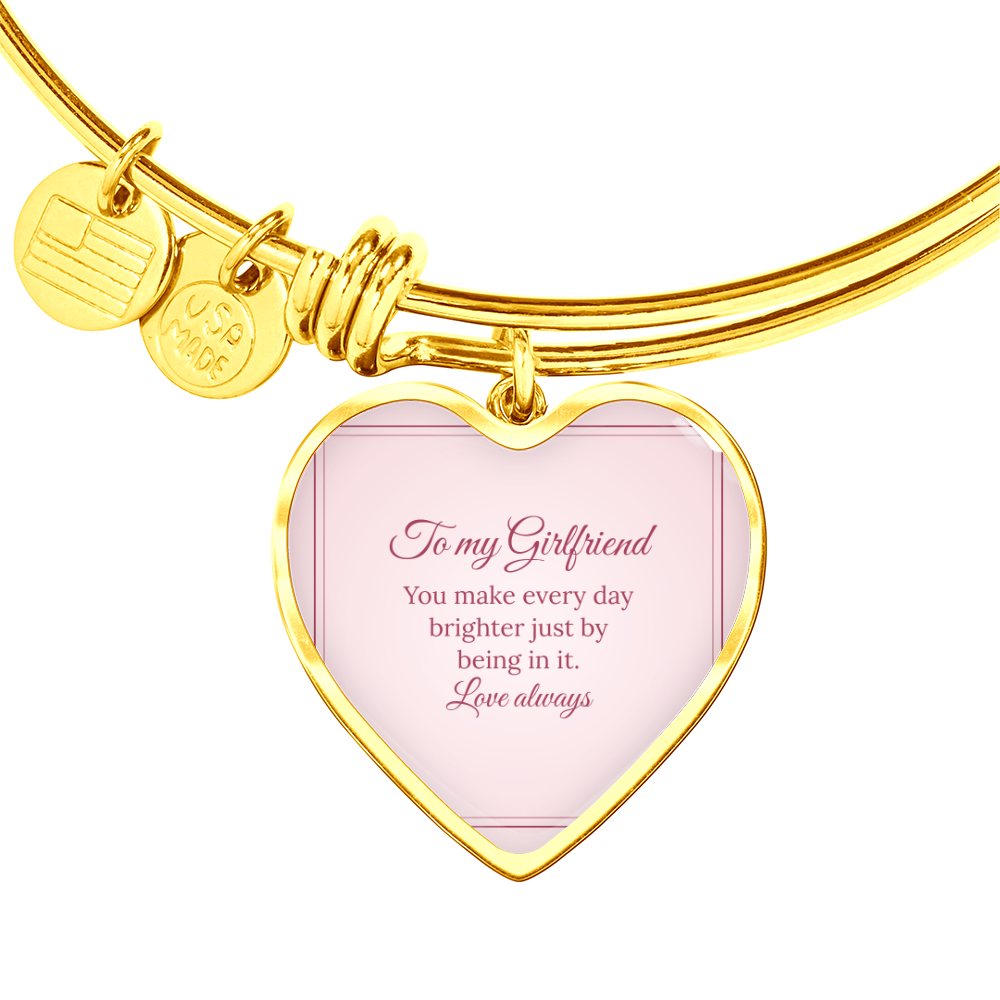 Photo Heart Bangle – Girlfriend