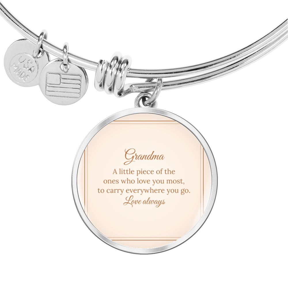 Photo Circle Bangle – Grandma