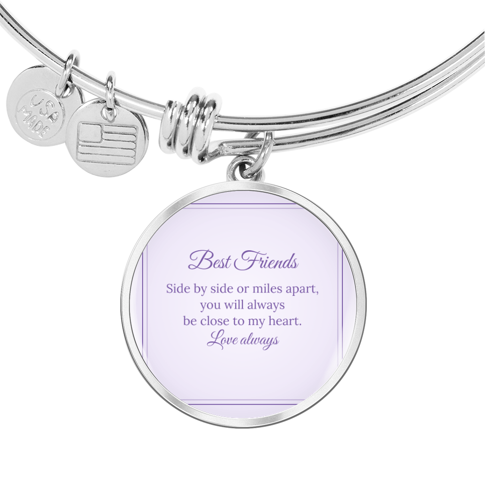 Photo Circle Bangle – Best Friend