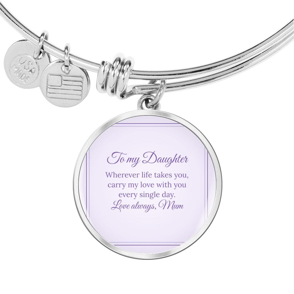 Photo Circle Bangle – Daughter