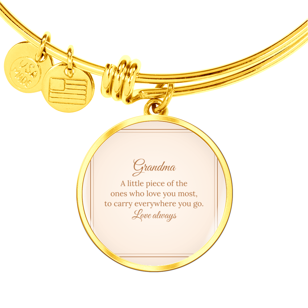 Photo Circle Bangle – Grandma