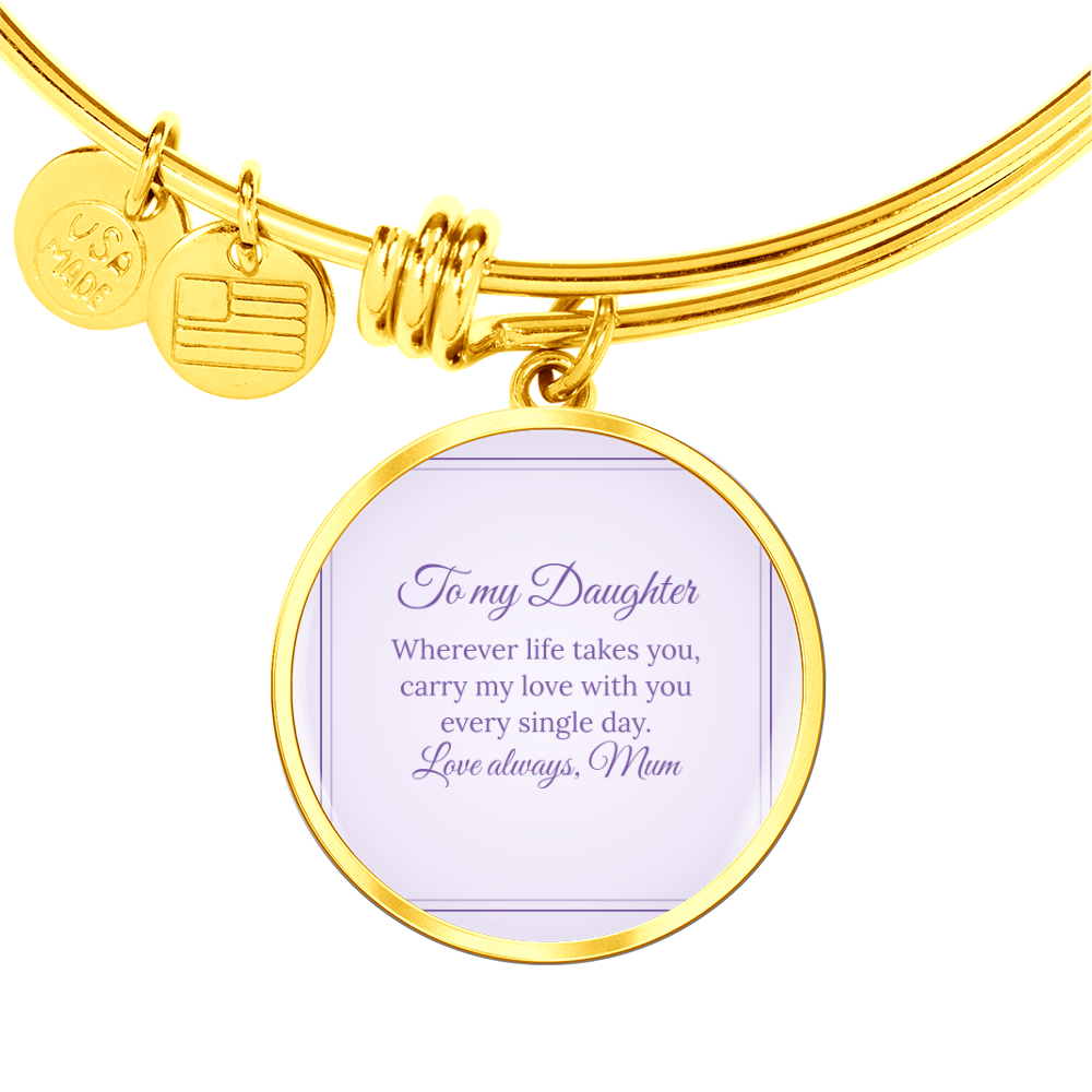 Photo Circle Bangle – Daughter