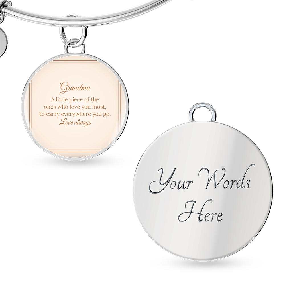 Photo Circle Bangle – Grandma