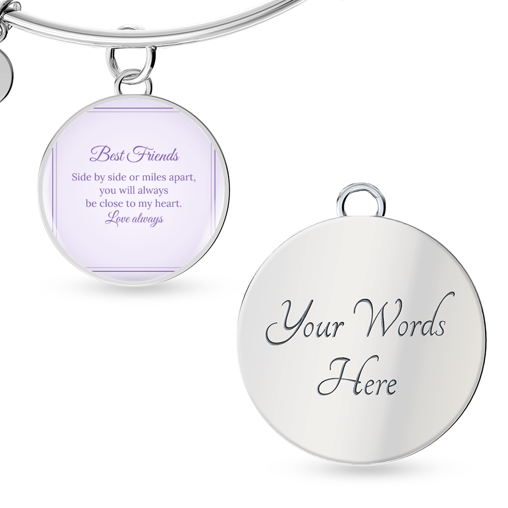 Photo Circle Bangle – Best Friend