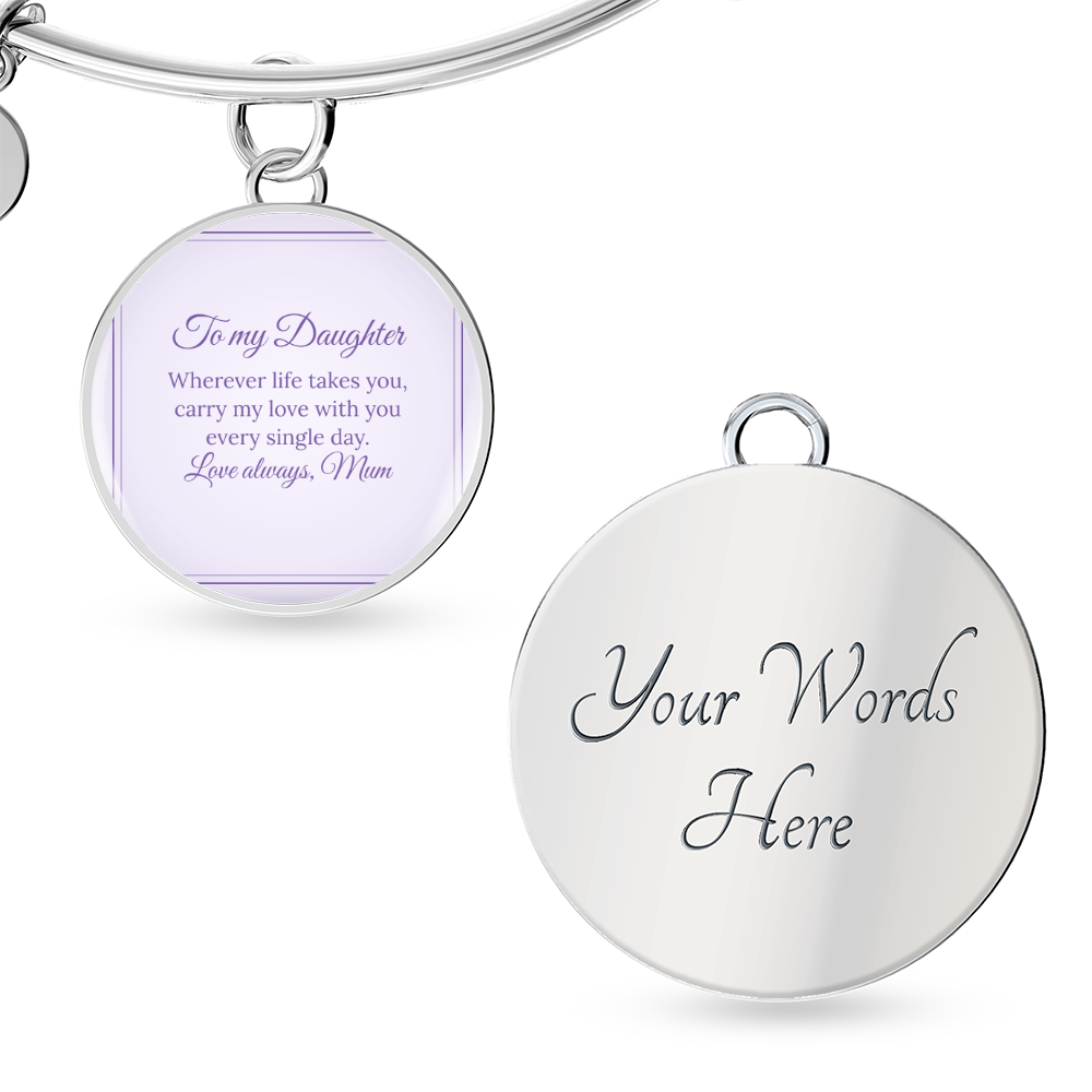 Photo Circle Bangle – Daughter
