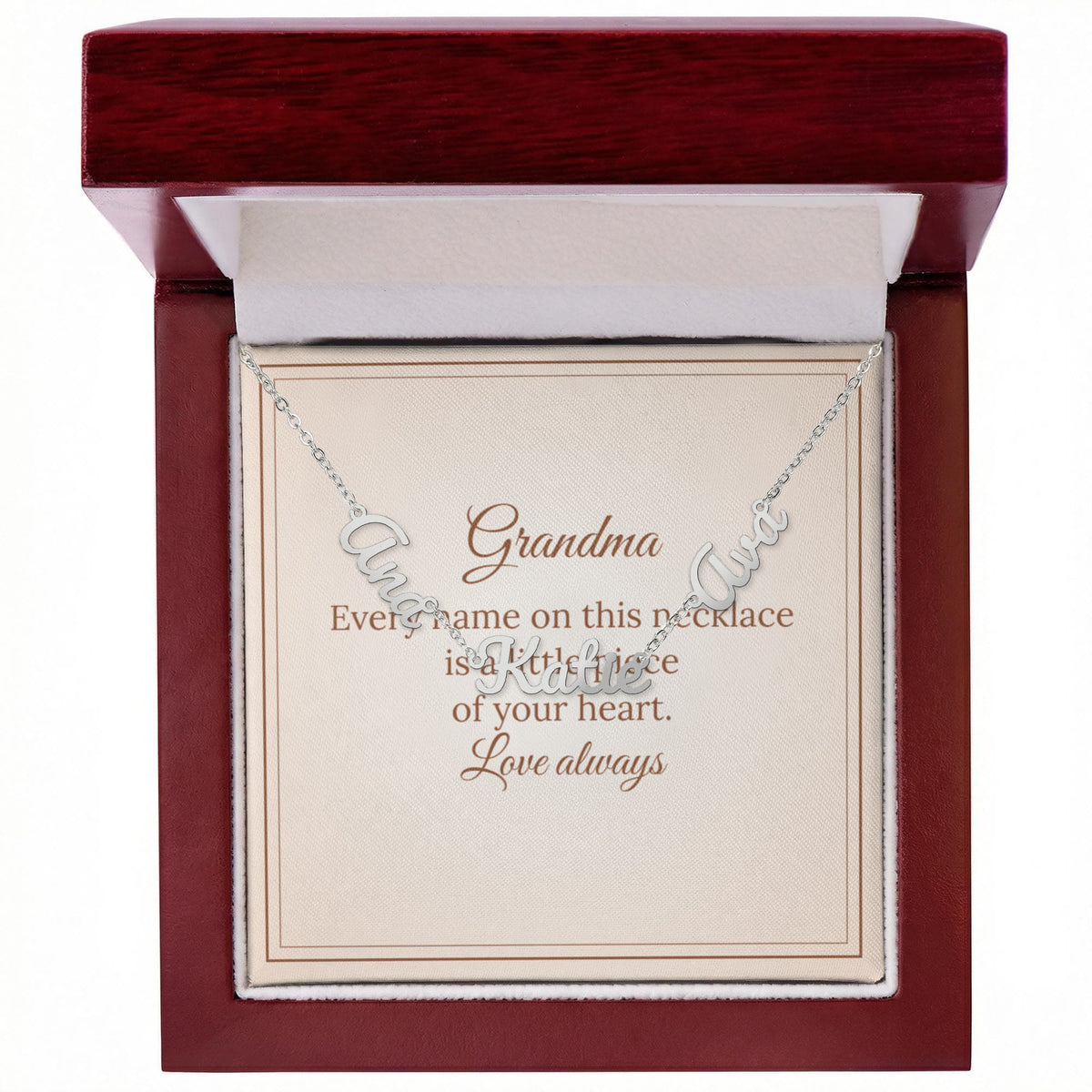 Personalised Multiple Name Necklace – Grandma