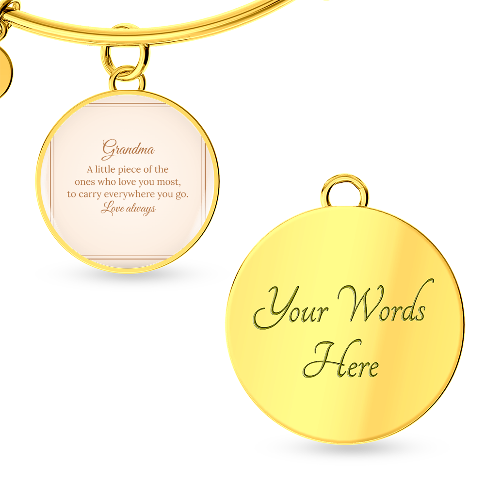 Photo Circle Bangle – Grandma