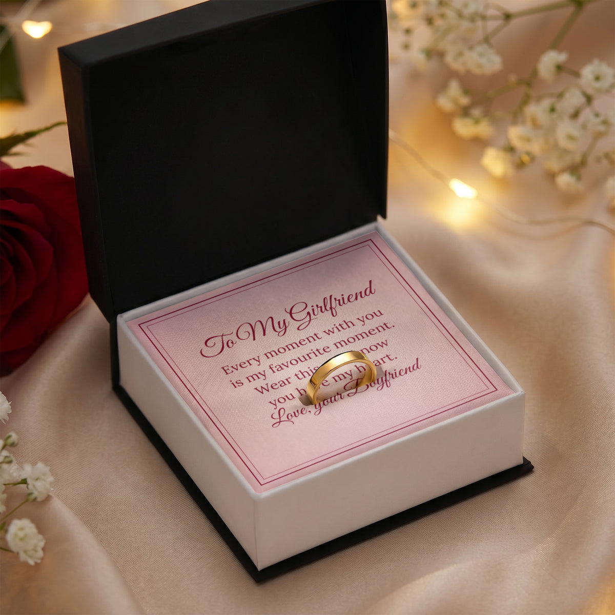 Personalised Engraved Ring – To My Girlfriend
