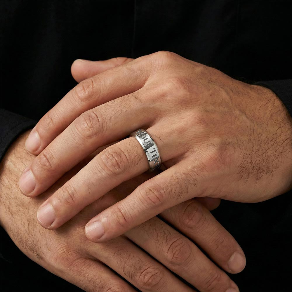 Personalised Engraved Men's Ring
