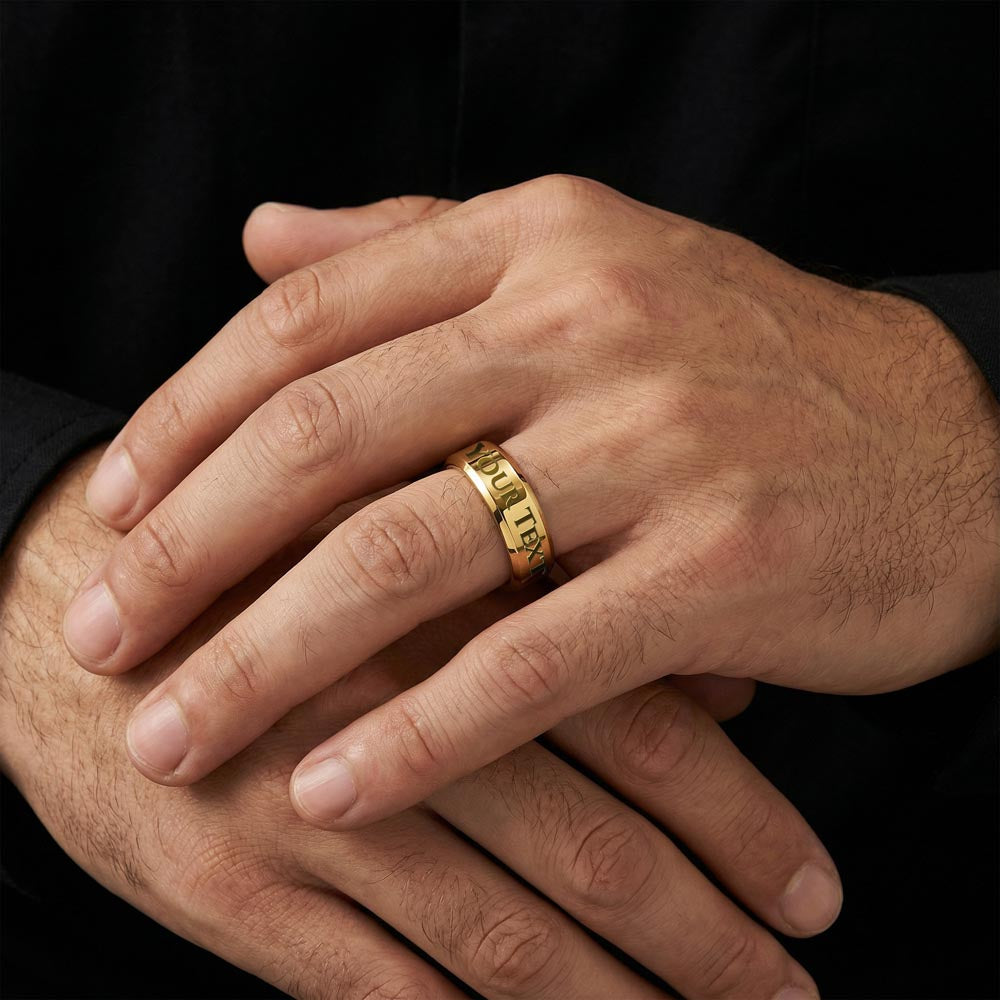 Personalised Engraved Men's Ring