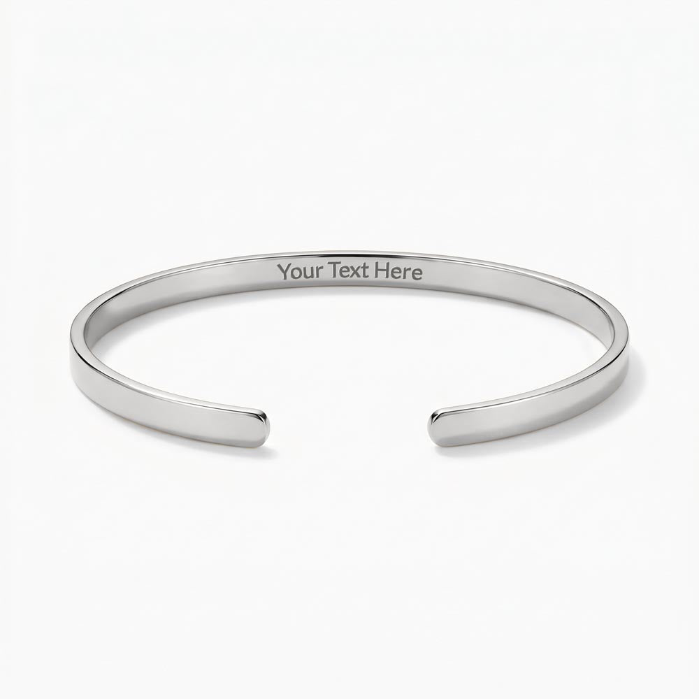 Personalised Engraved Cuff Bracelet