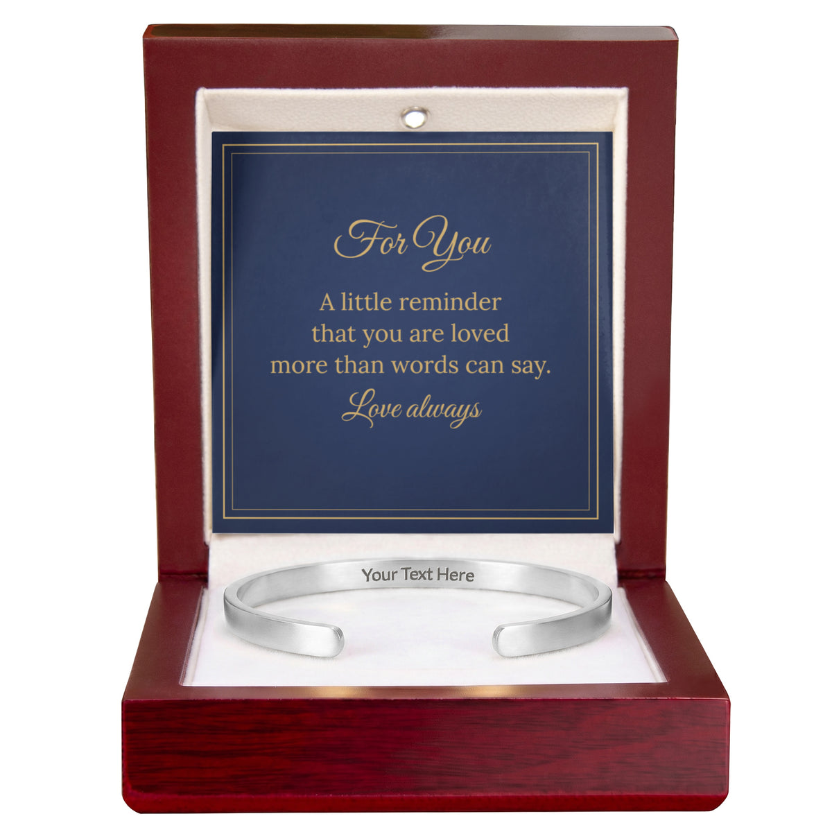 Personalised Engraved Cuff Bracelet