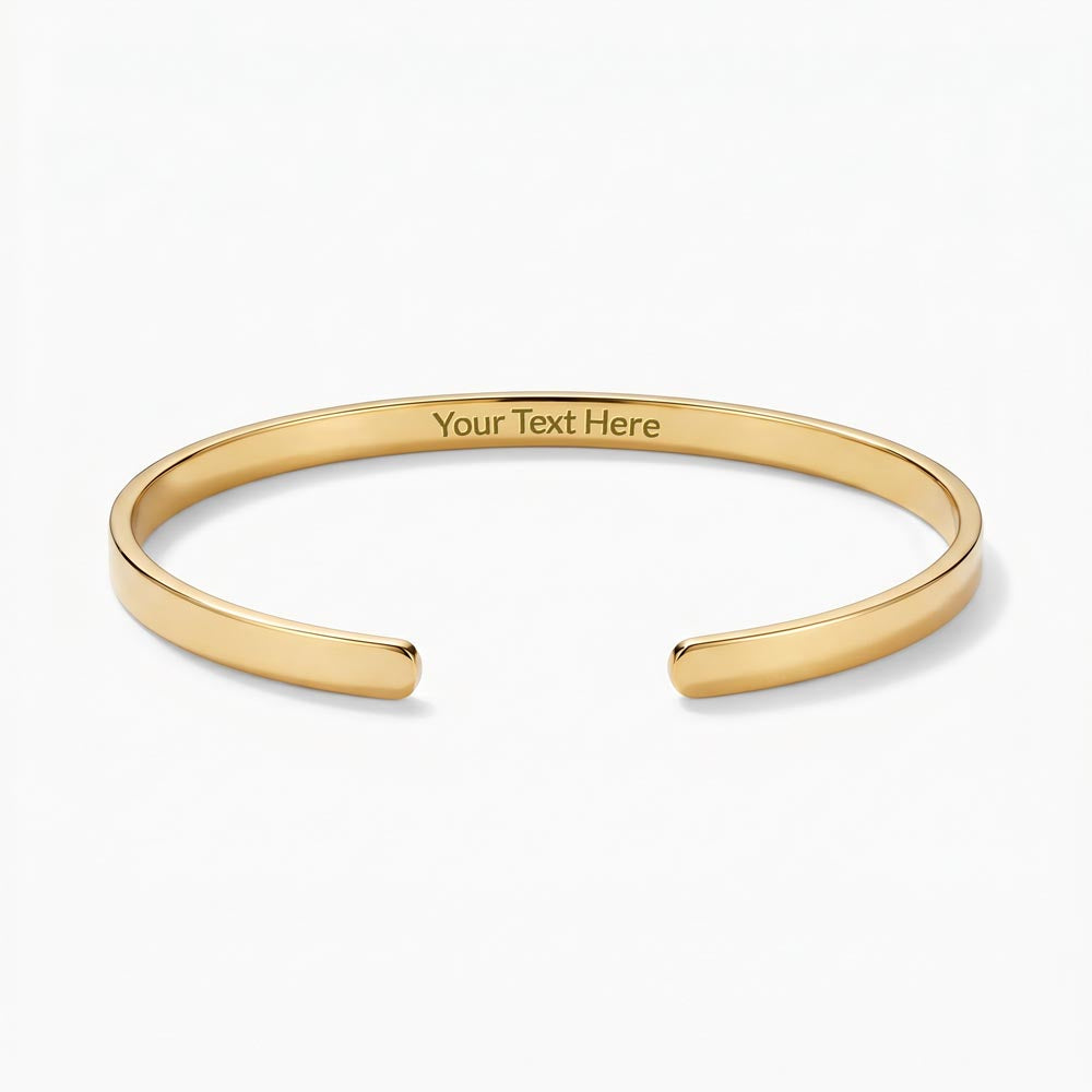 Personalised Engraved Cuff Bracelet
