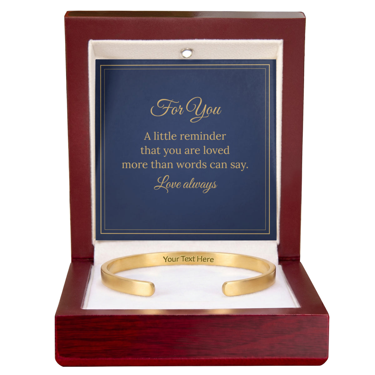 Personalised Engraved Cuff Bracelet