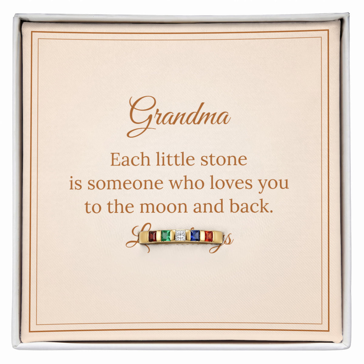 Birthstone Stacking Rings – Grandma