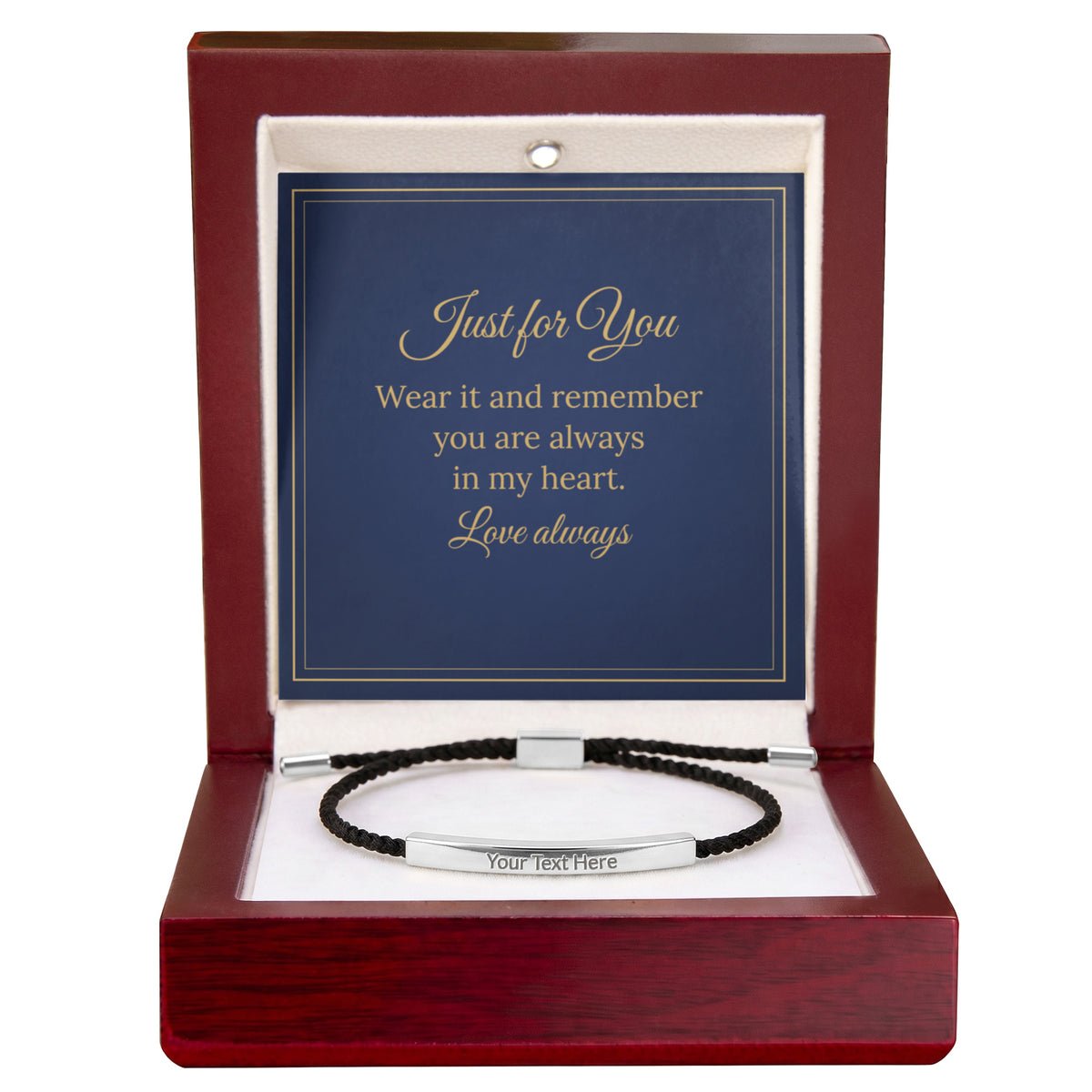 Personalised Engraved Bar Bracelet