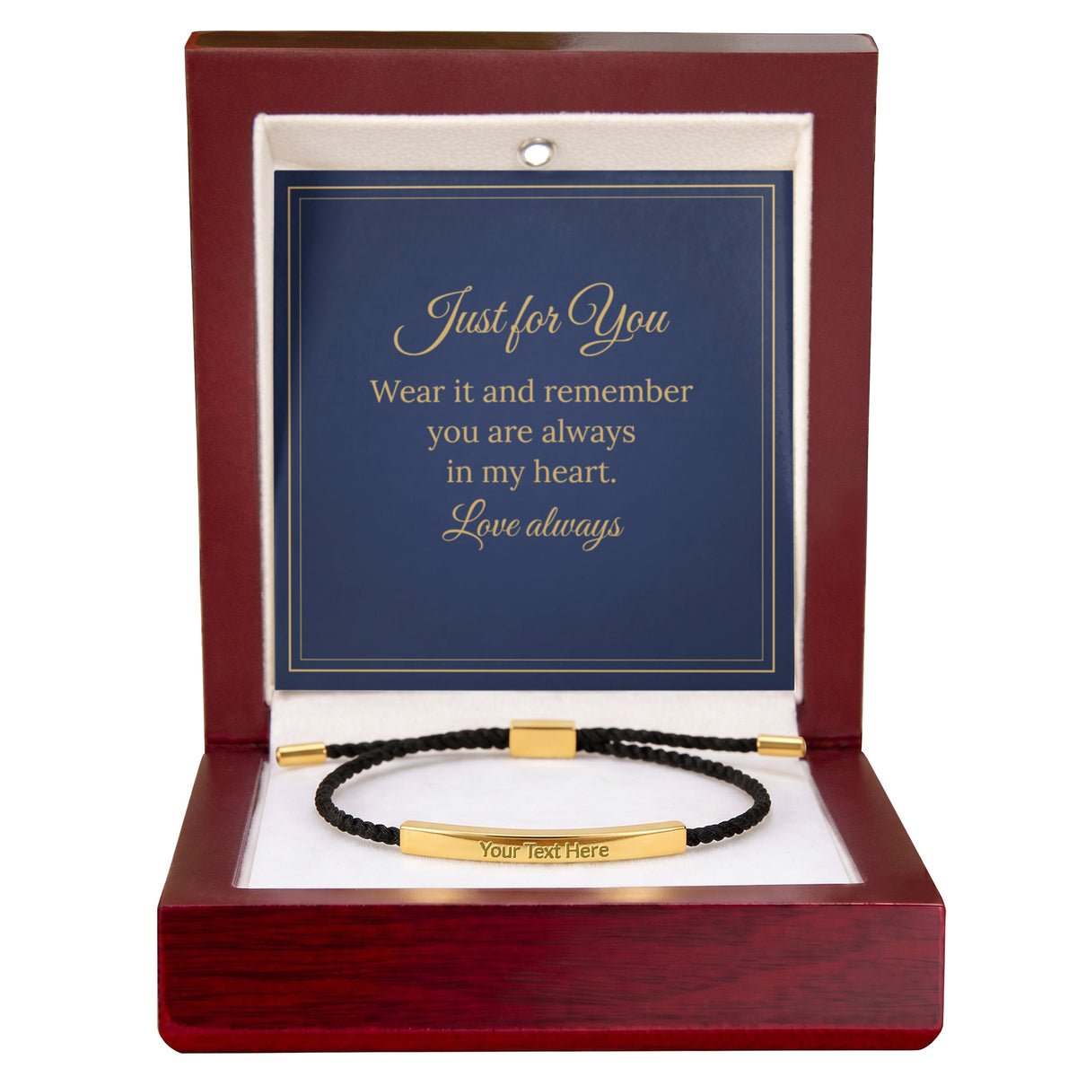 Personalised Engraved Bar Bracelet