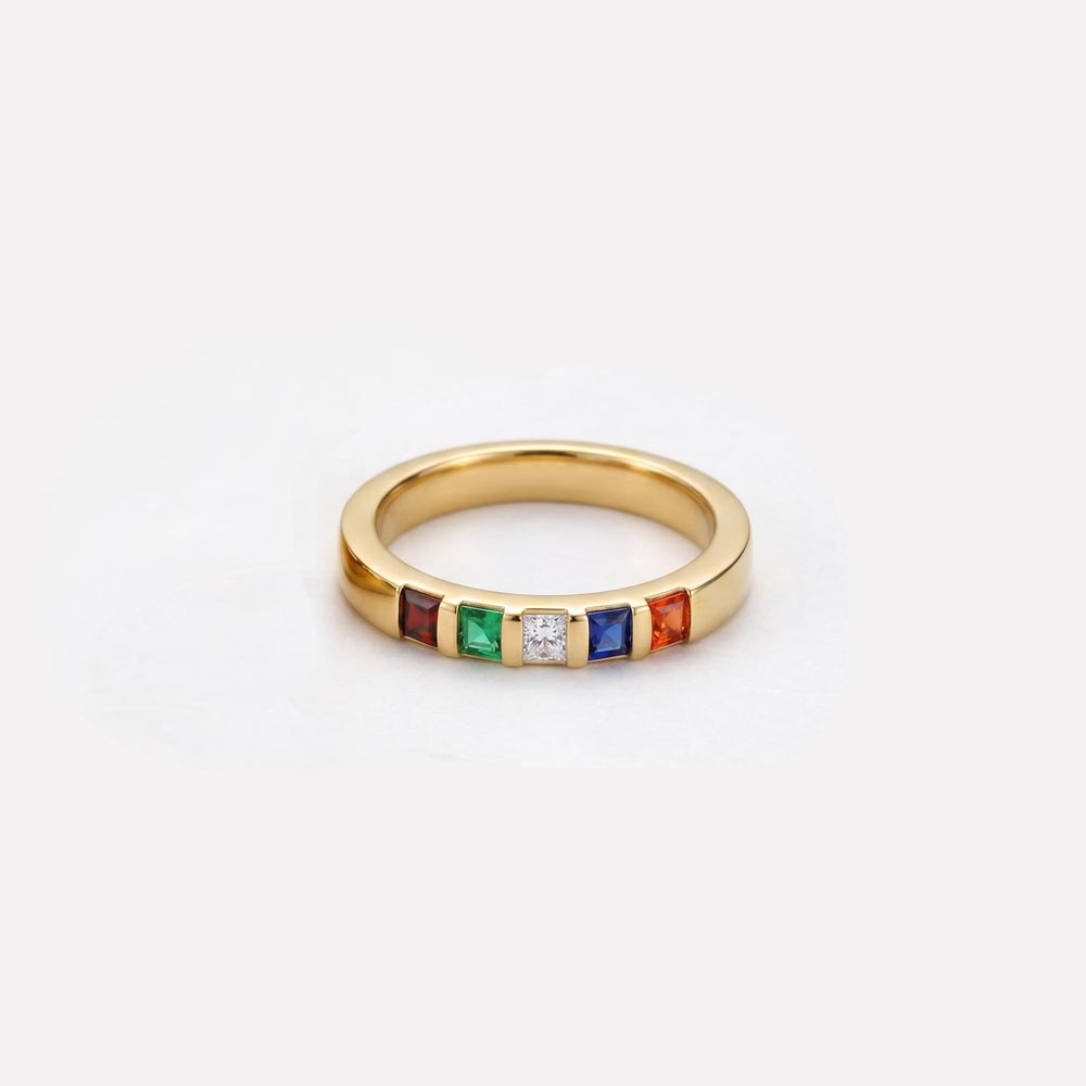 Birthstone Stacking Rings – Grandma