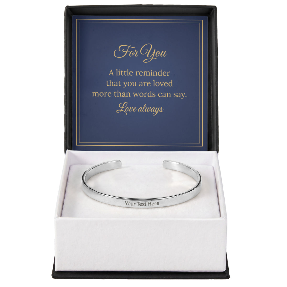 Personalised Engraved Cuff Bracelet