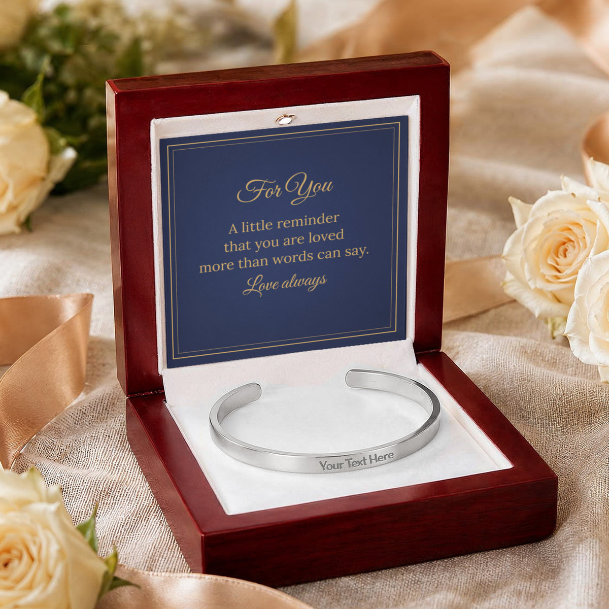 Personalised Engraved Cuff Bracelet