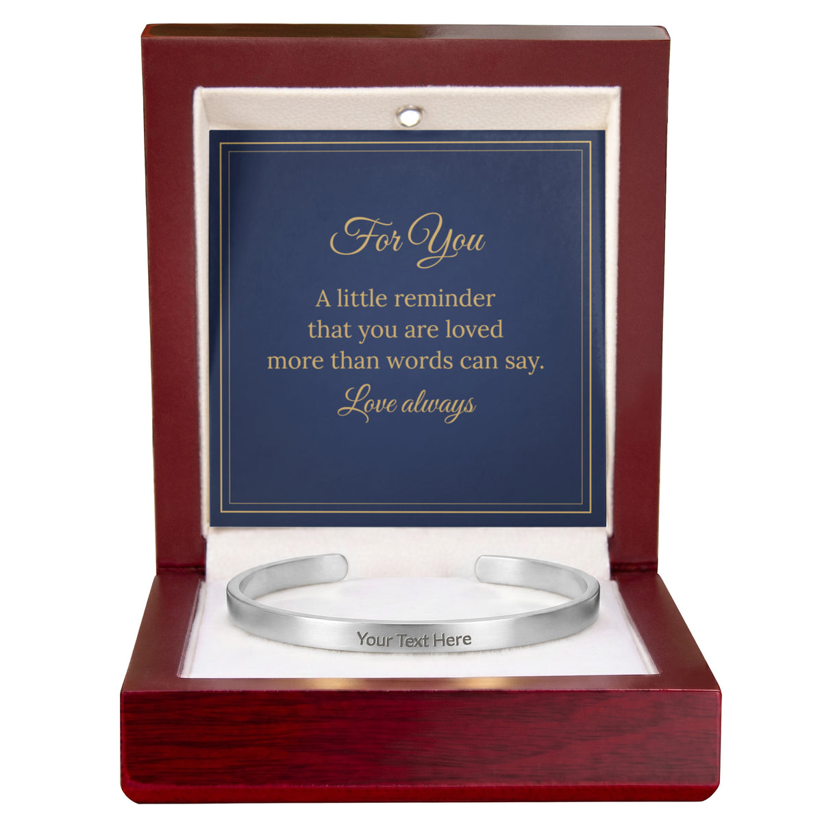 Personalised Engraved Cuff Bracelet