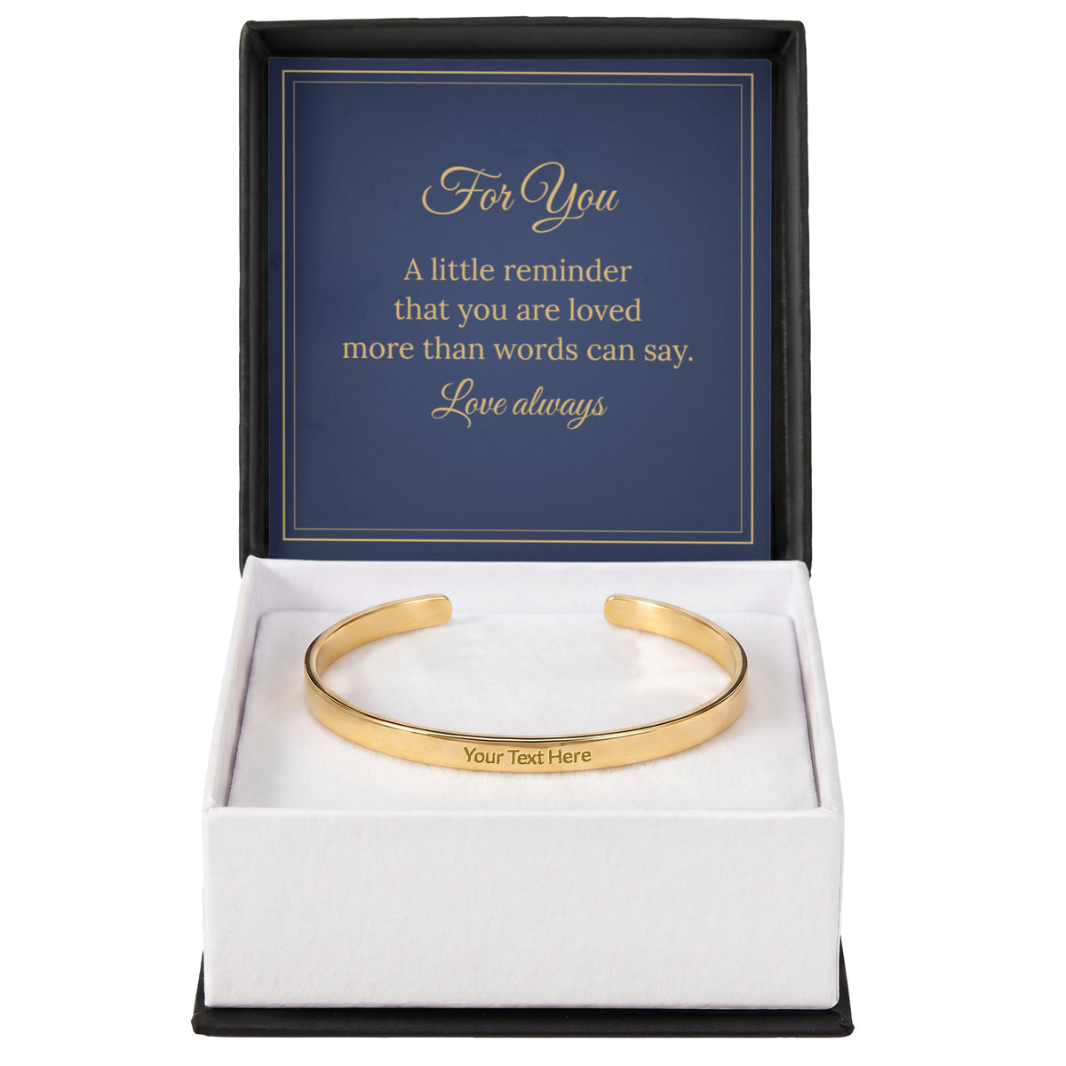 Personalised Engraved Cuff Bracelet