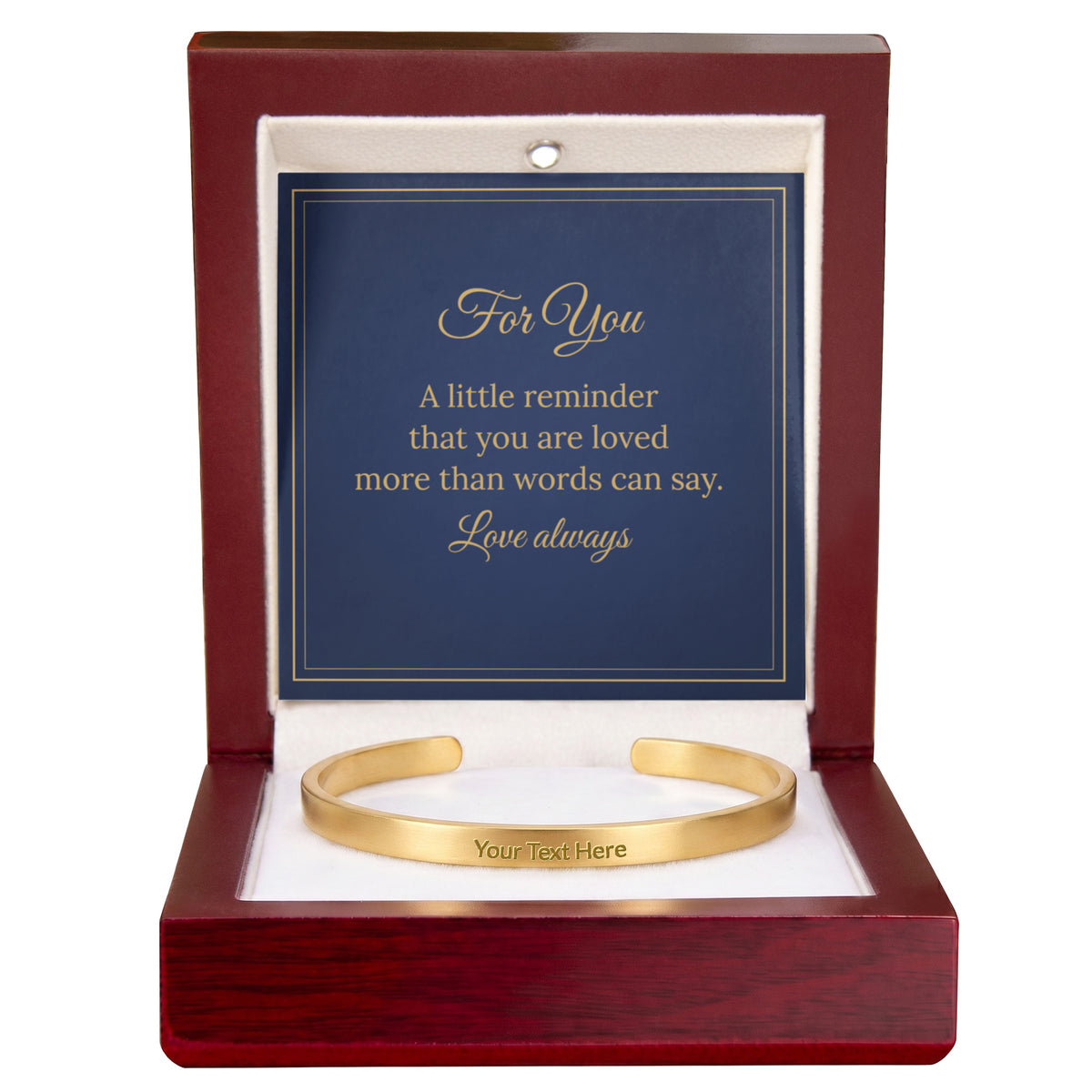 Personalised Engraved Cuff Bracelet