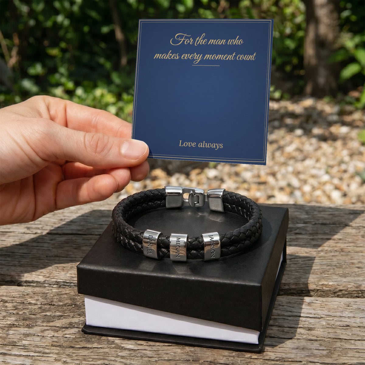 Personalised Men's Name Bracelet