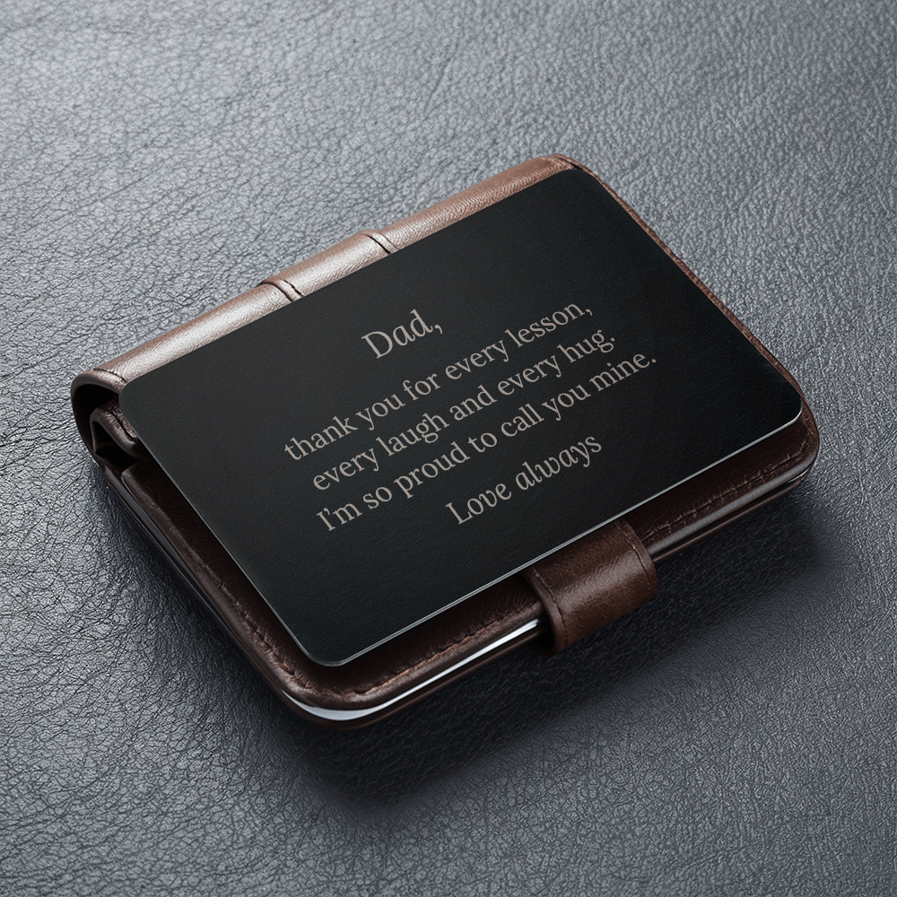 Engraved Wallet Card – Dad