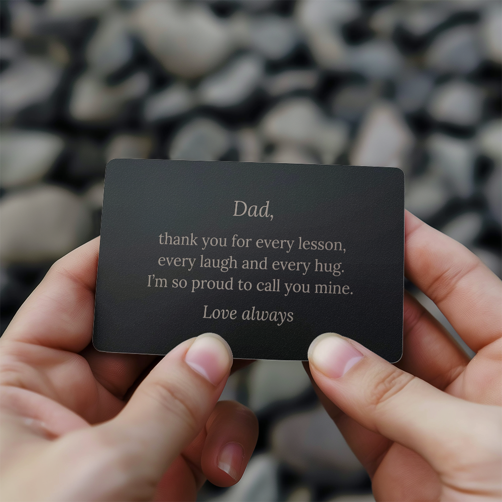 Engraved Wallet Card – Dad