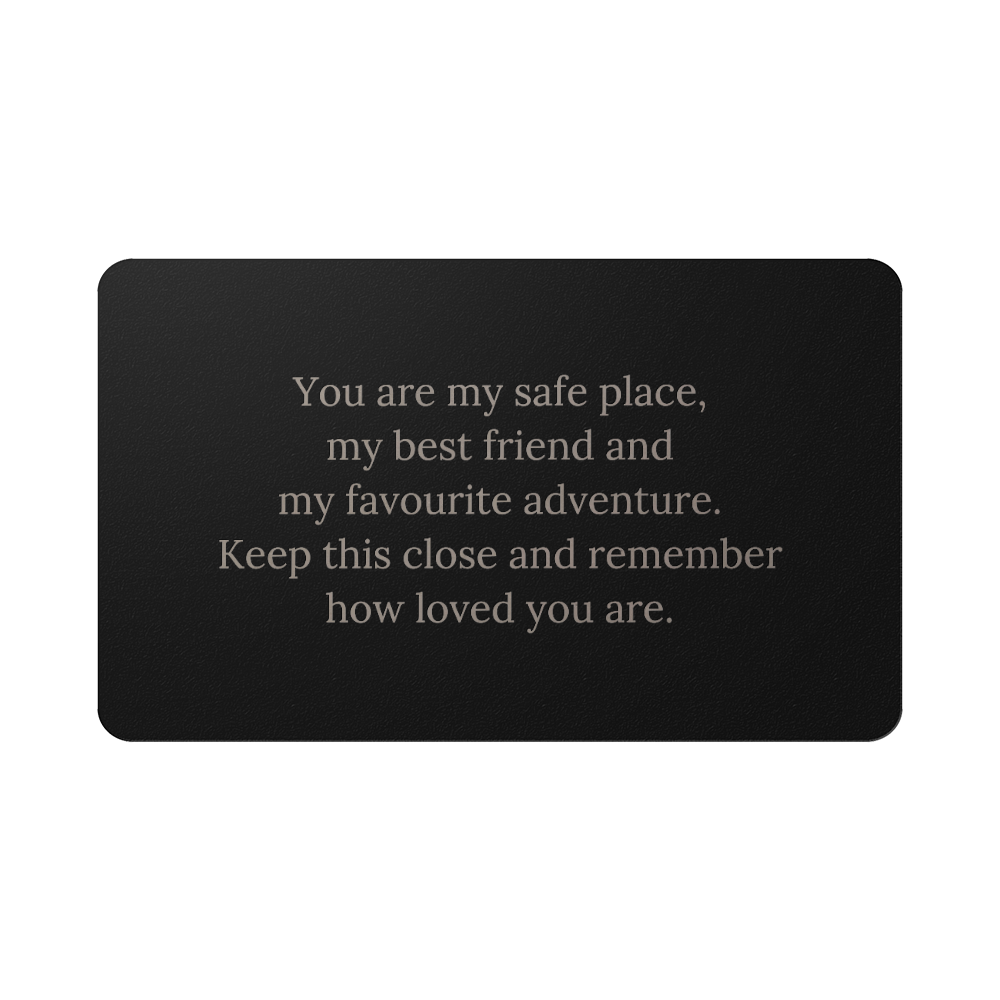 Engraved Wallet Card – Partner