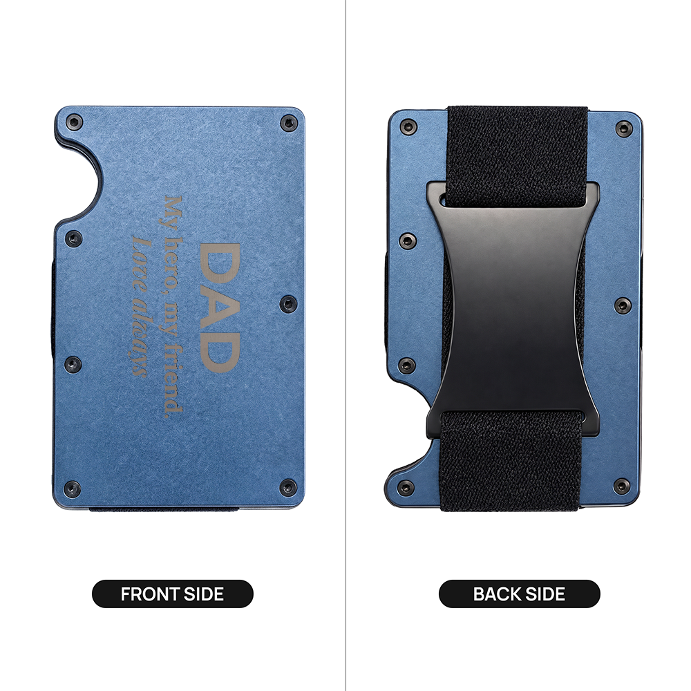 Engraved Metal Wallet – Dad