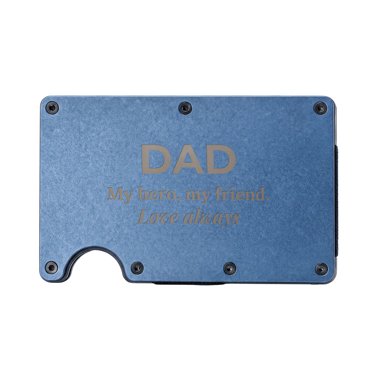 Engraved Metal Wallet – Dad