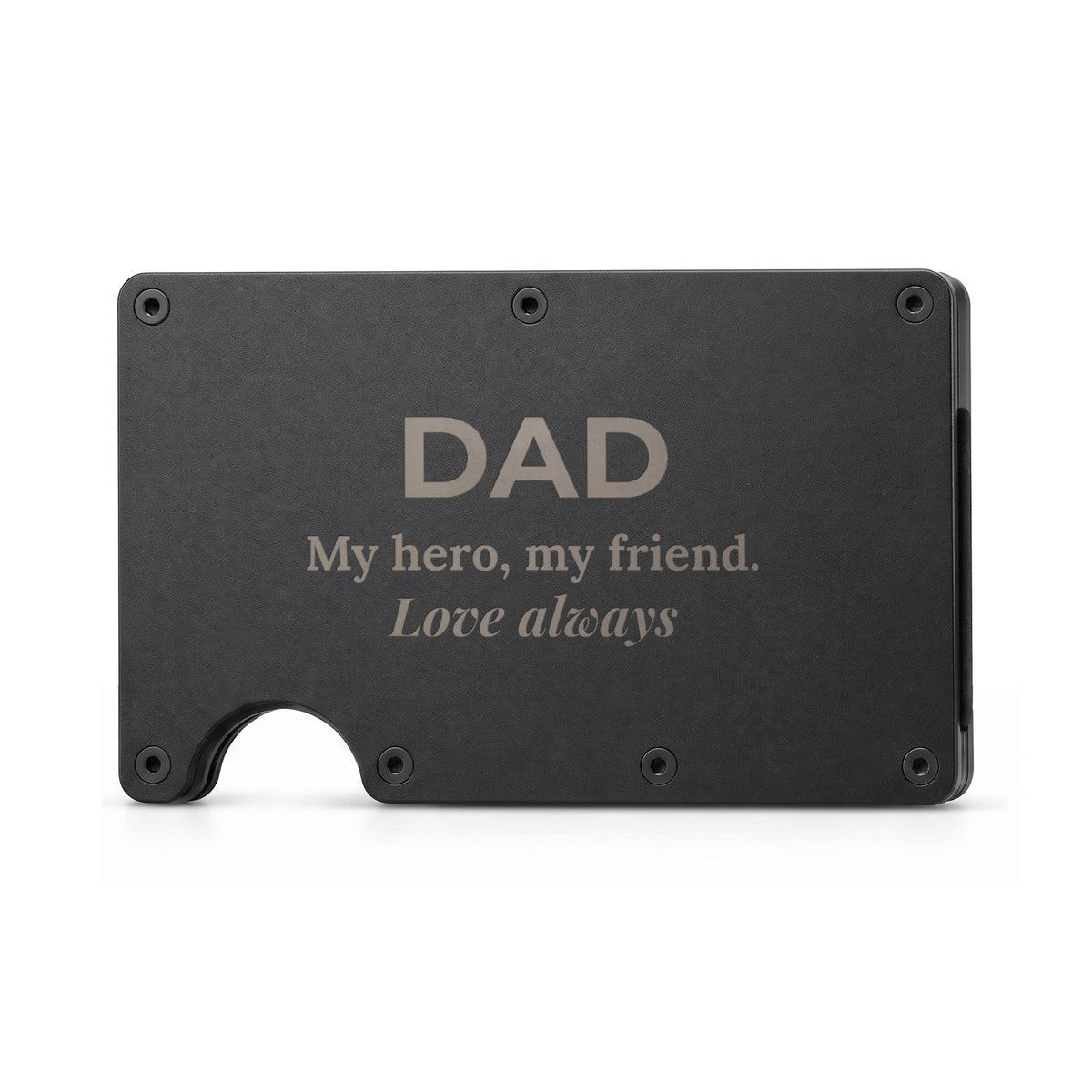 Engraved Metal Wallet – Dad