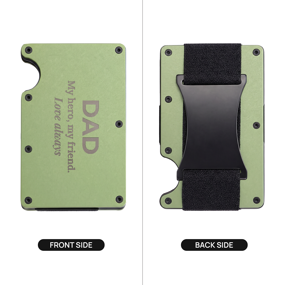 Engraved Metal Wallet – Dad