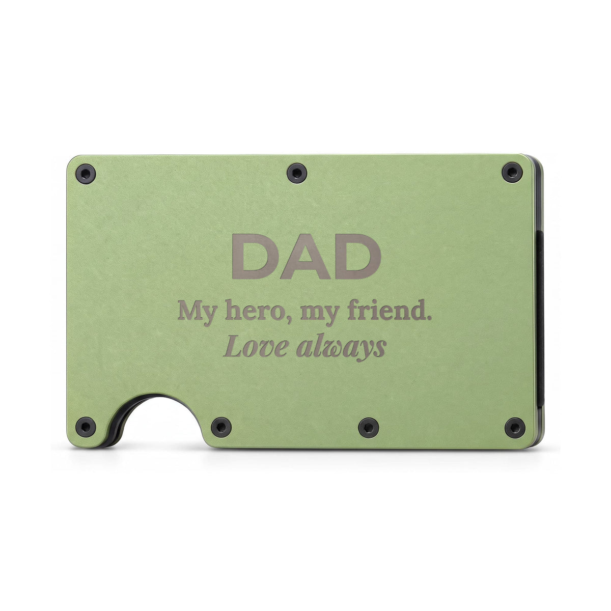 Engraved Metal Wallet – Dad